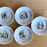 5 talking plates "saving" Sarreguemines