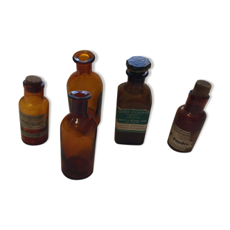 Lot of pharmacy bottles