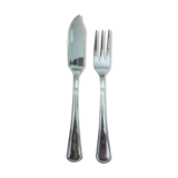 Guy Degrenne 12-covered stainless steel fish cutlery set