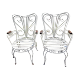 Pair of garden armchairs 1920