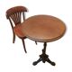 Table bistro solid wood foot cast iron