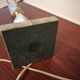 Foot lamp bedside desk onyx brass 1950 60