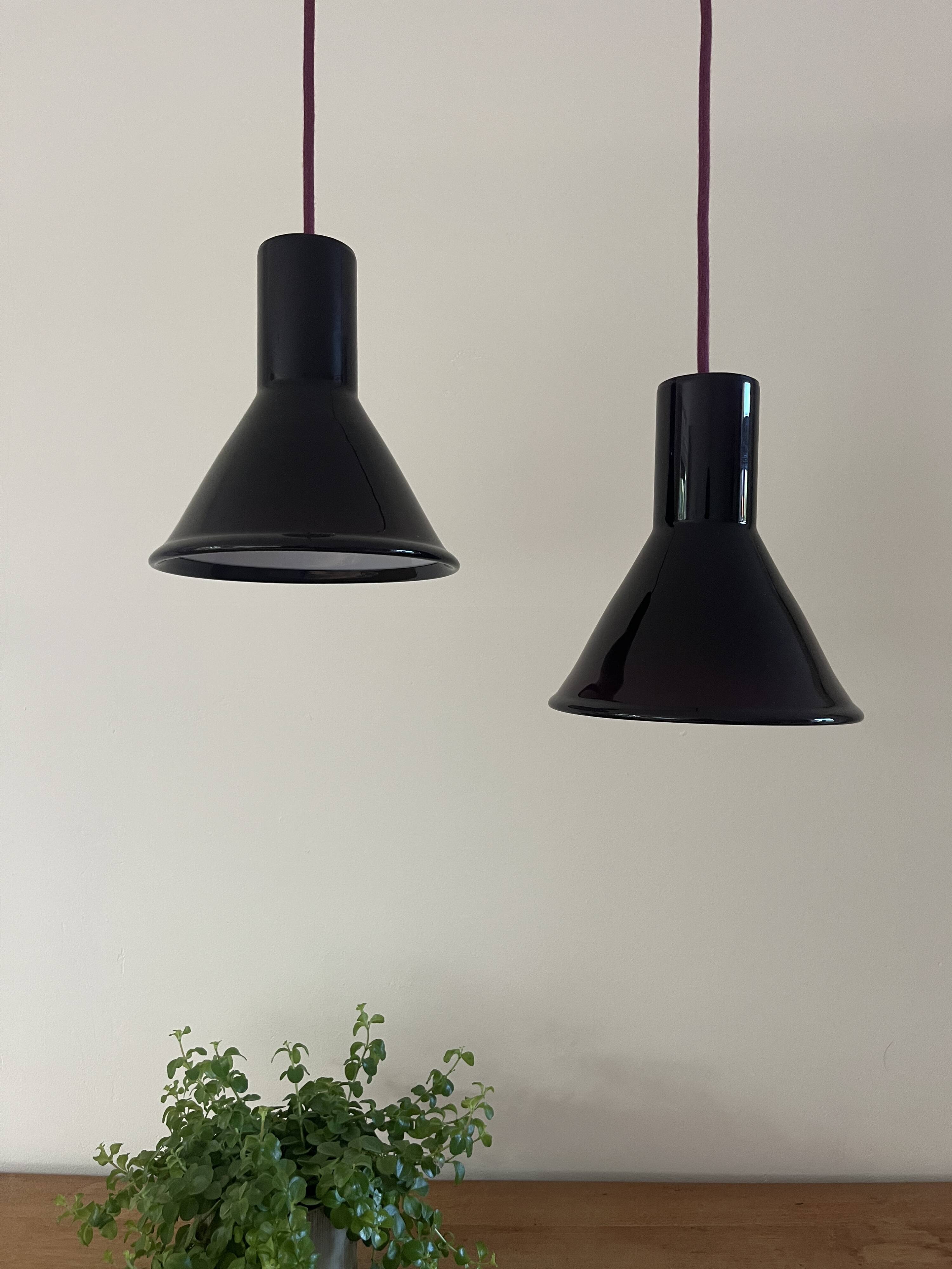 Vintage Holmegaard P&T Pendant - Michael Bang - Danish design lamp