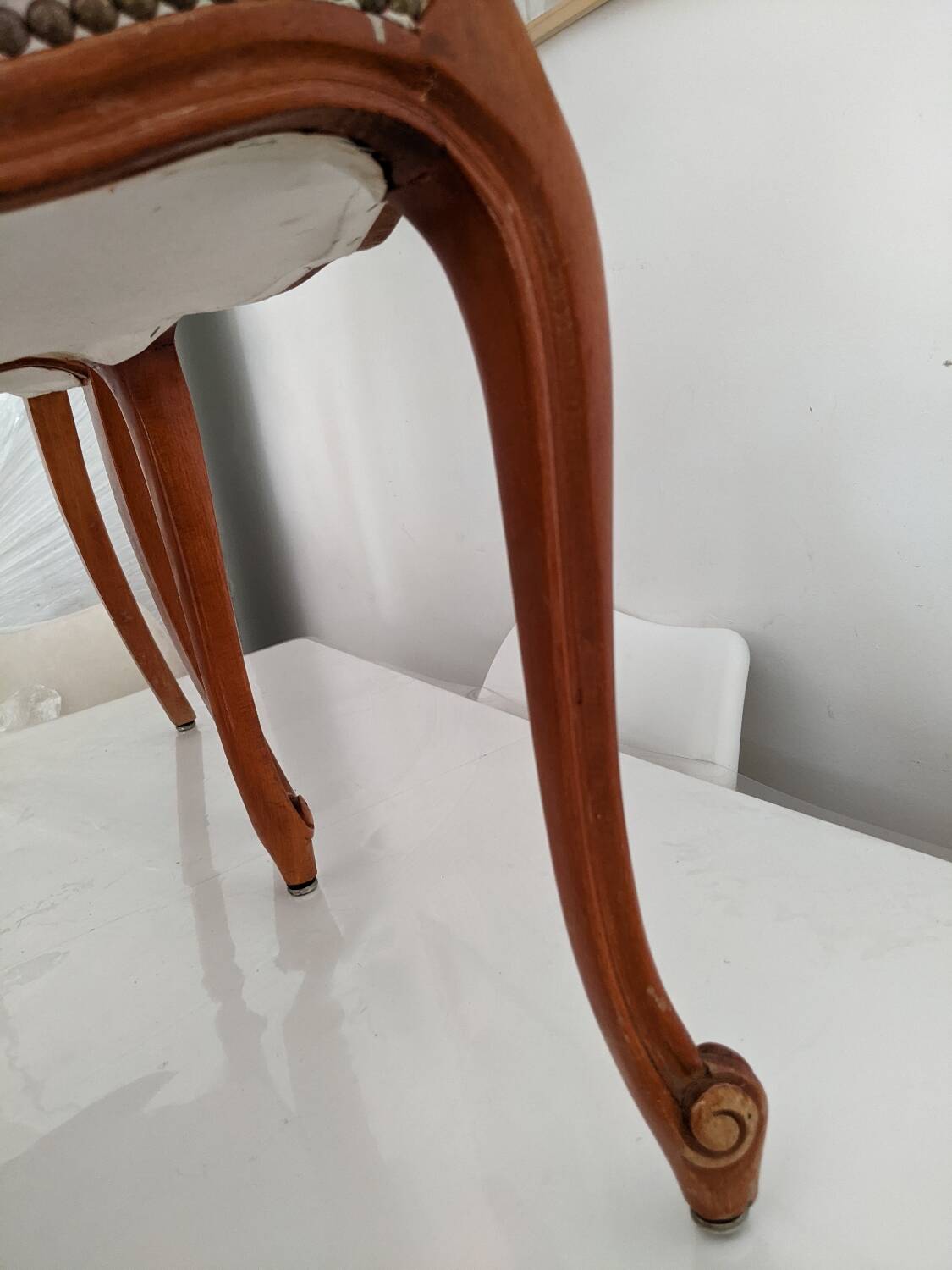 Lot de 4 Chaises Vintage Style Louis XV / Louis Philippe