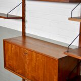 Danish Royal Wall System shelving unit by Poul Cadovius