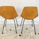 Pair of barrel chairs by Pierre Guariche for Steiner, 1950s.