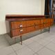 Sideboard anni '50 in legno e mensola in marmo