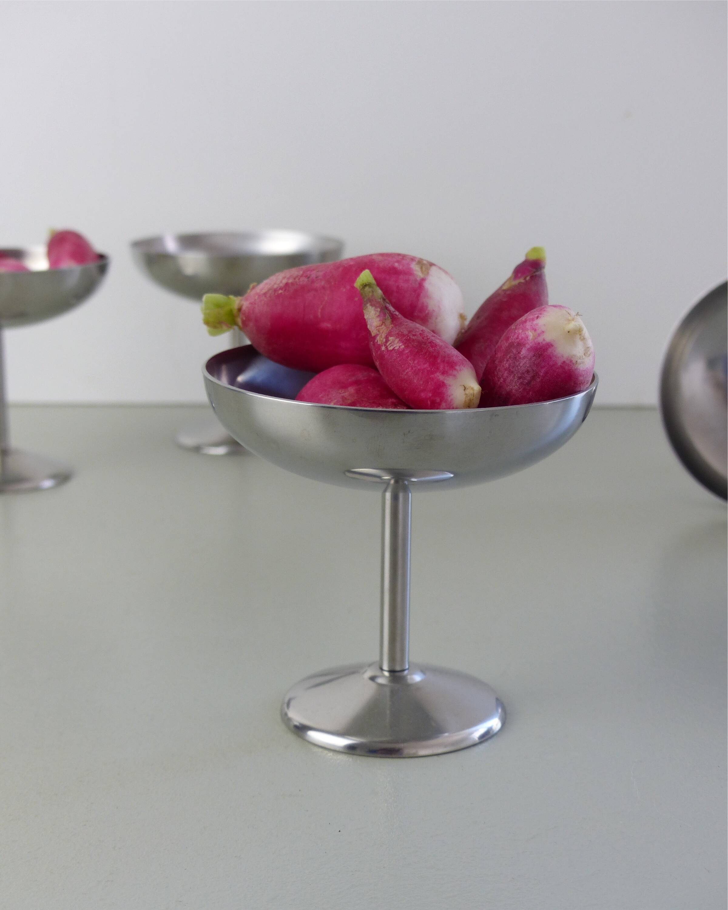 Set of 6 GD stainless steel ice cream cups