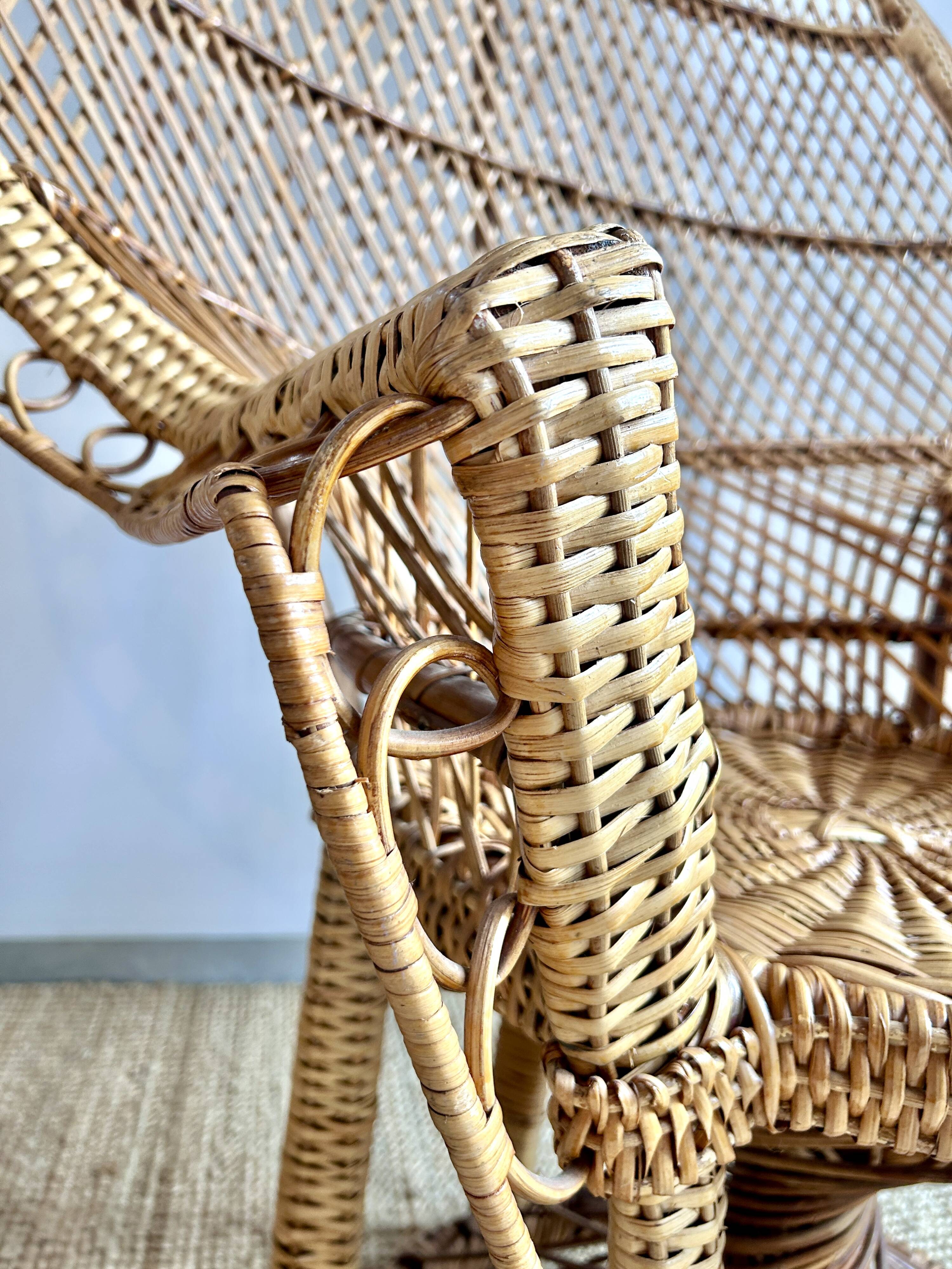 Emmanuelle rattan armchair