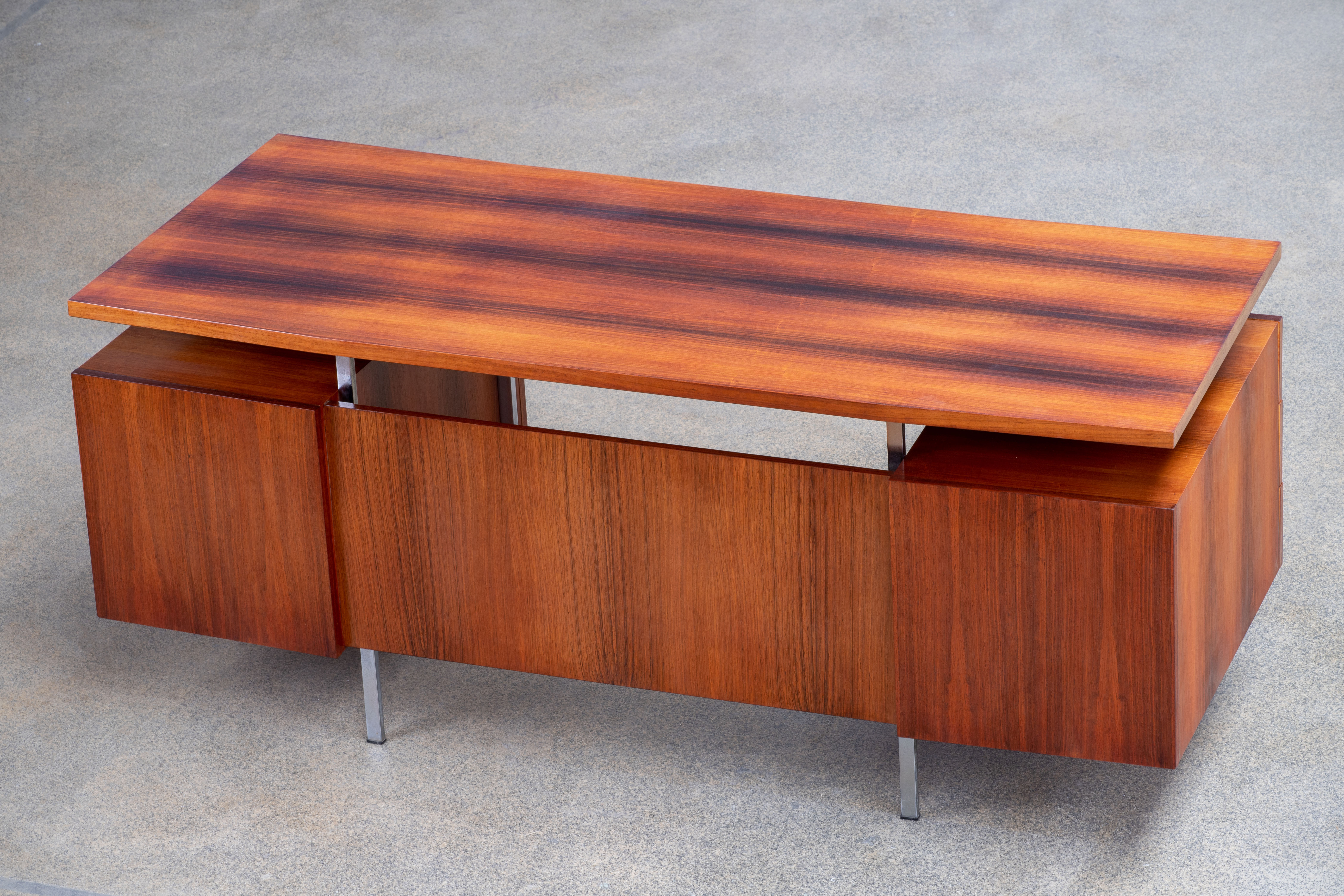Scandinavian design desk rosewood 176 cm