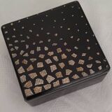 Black lacquered square box