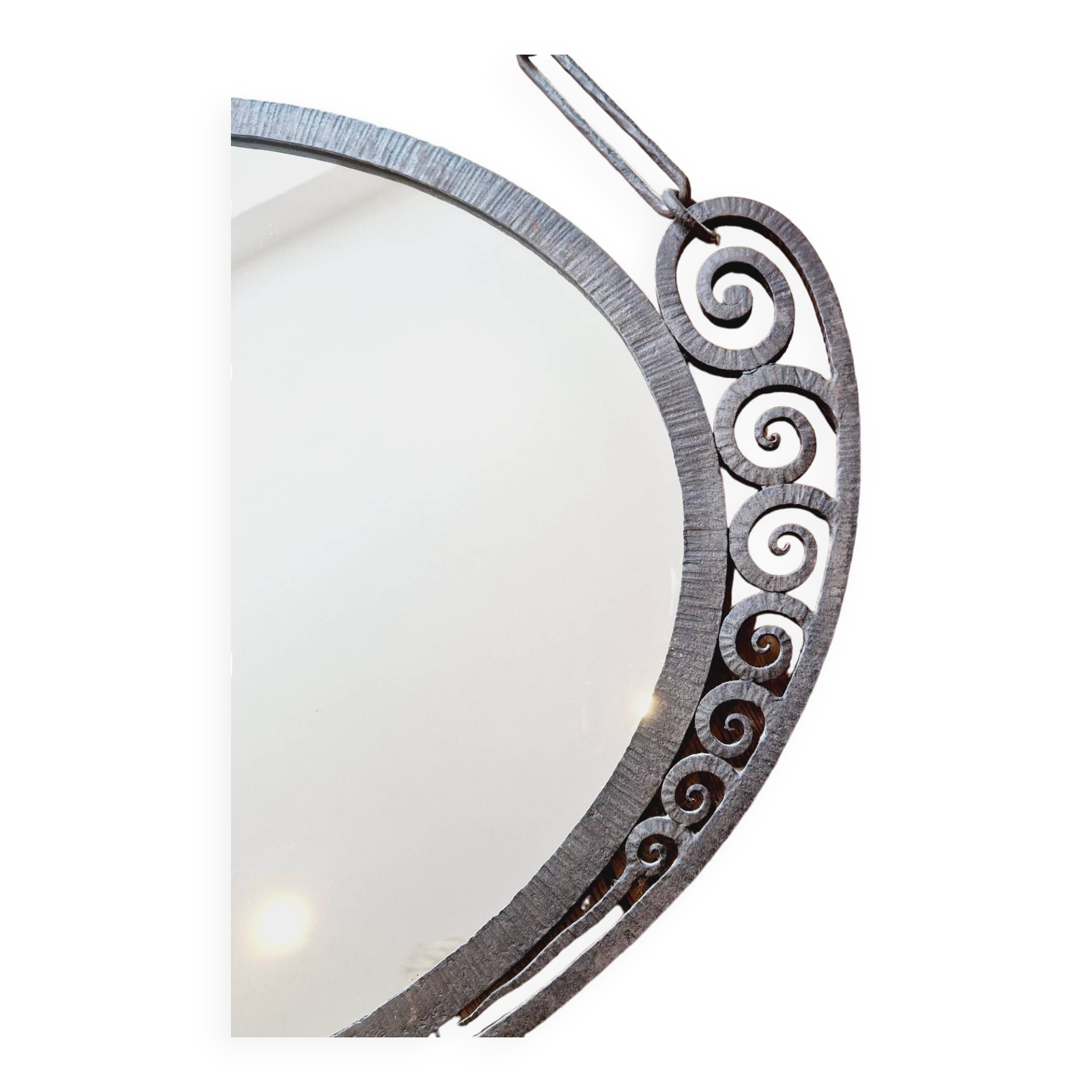 Art Deco iron mirror