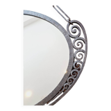 Miroir art déco en fer