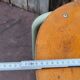 Vintage industrial chair Tubax in wood and metal