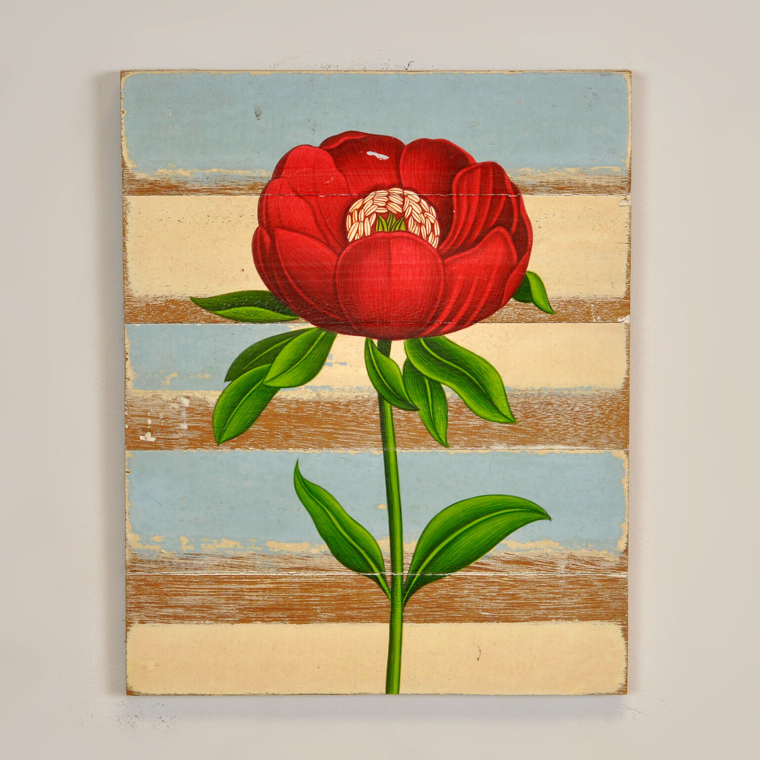 Painting on driftwood