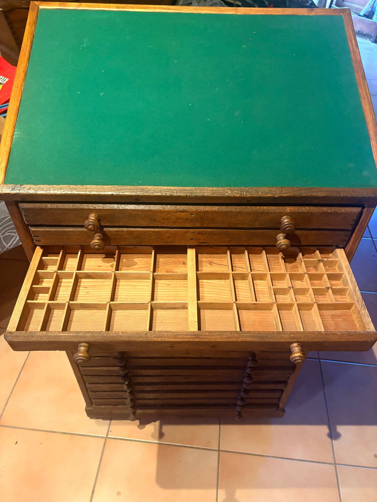 Antique printing furniture