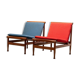 Set of 2 lounge chairs by Kai Lyngfeld Larsen in teak Denmark 1960