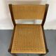 Chaises rustiques modernistes en bois et corde de papier, années 1970, lot de 6