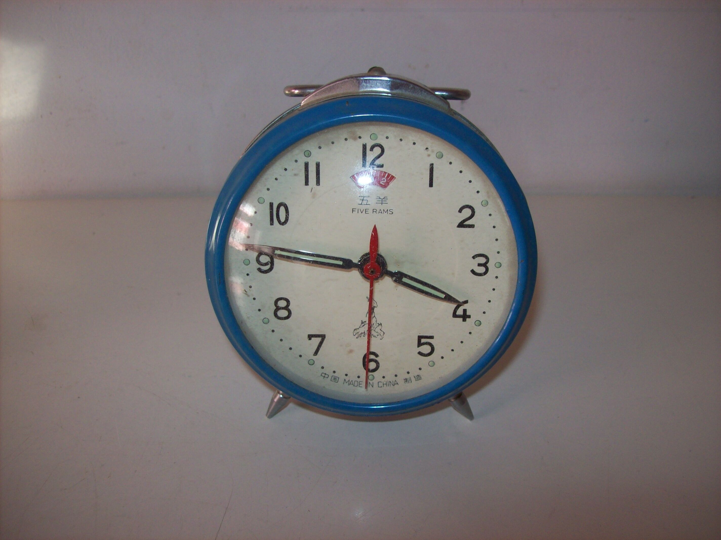 Old mechanical alarm clock