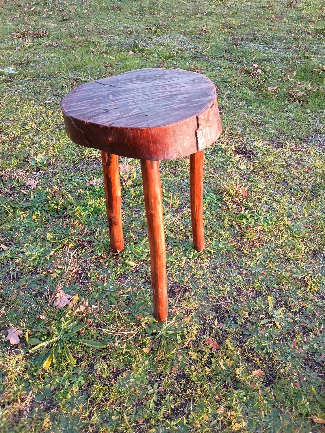 Brutalist tripod stool