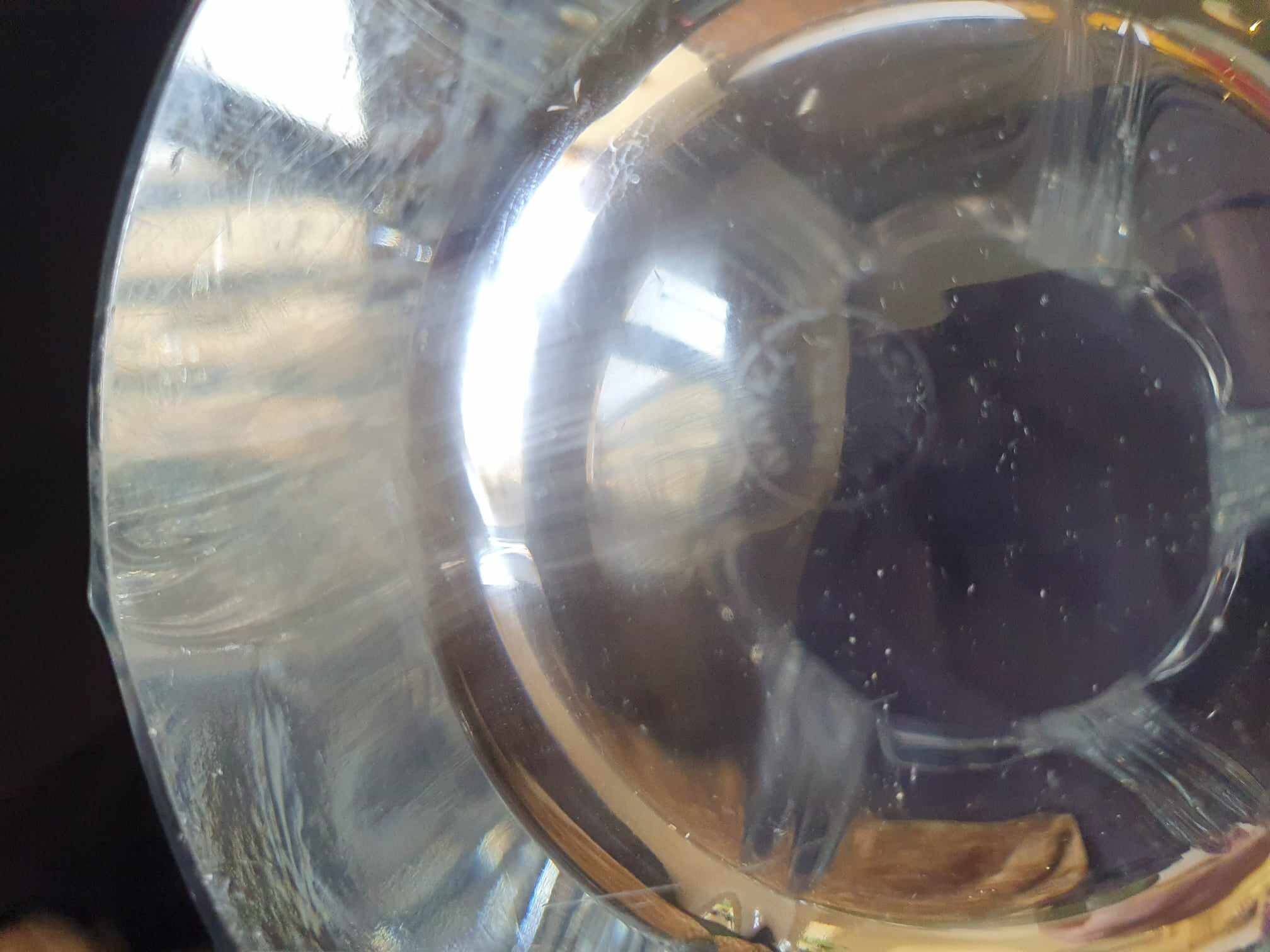 Large Crystal Vase Signed Bayel