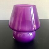 Glass mushroom lamp