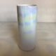 Iridescent white cylinder vase