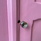 Pink knitted cabinet