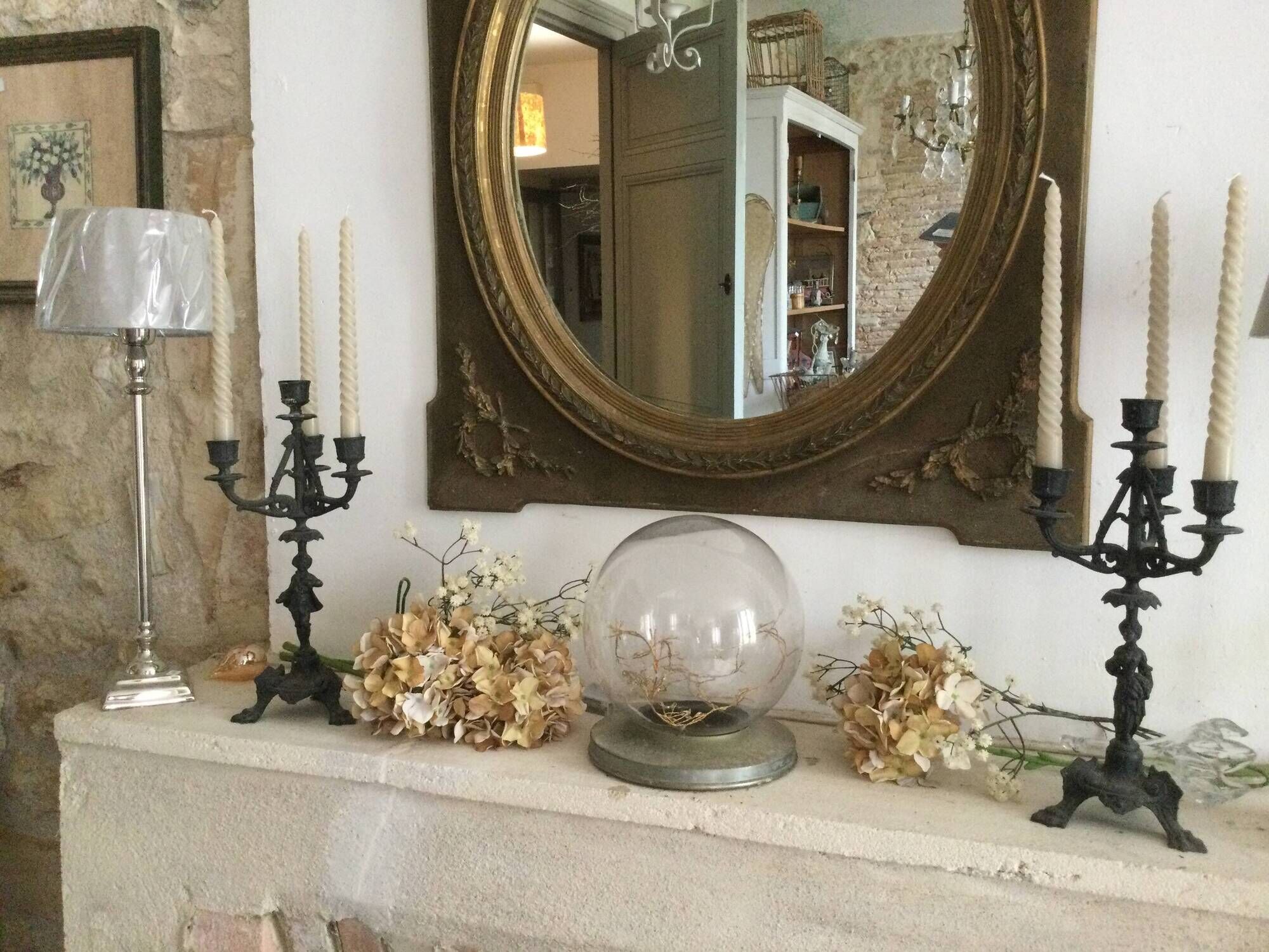 Pair of antique candlesticks