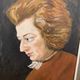 Portrait painting of a man signed M.amoureux XX Hst
