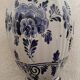 Vintage Delft Vase/Potiche, Hand-Painted and Signed