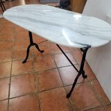 Bistro table with marble top
