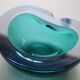 Empty pocket in murano glass two blues