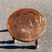 Wooden Tripod Farmhouse Stool
