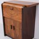 Art Deco furniture in burl wood from the 1920s, Netherlands.