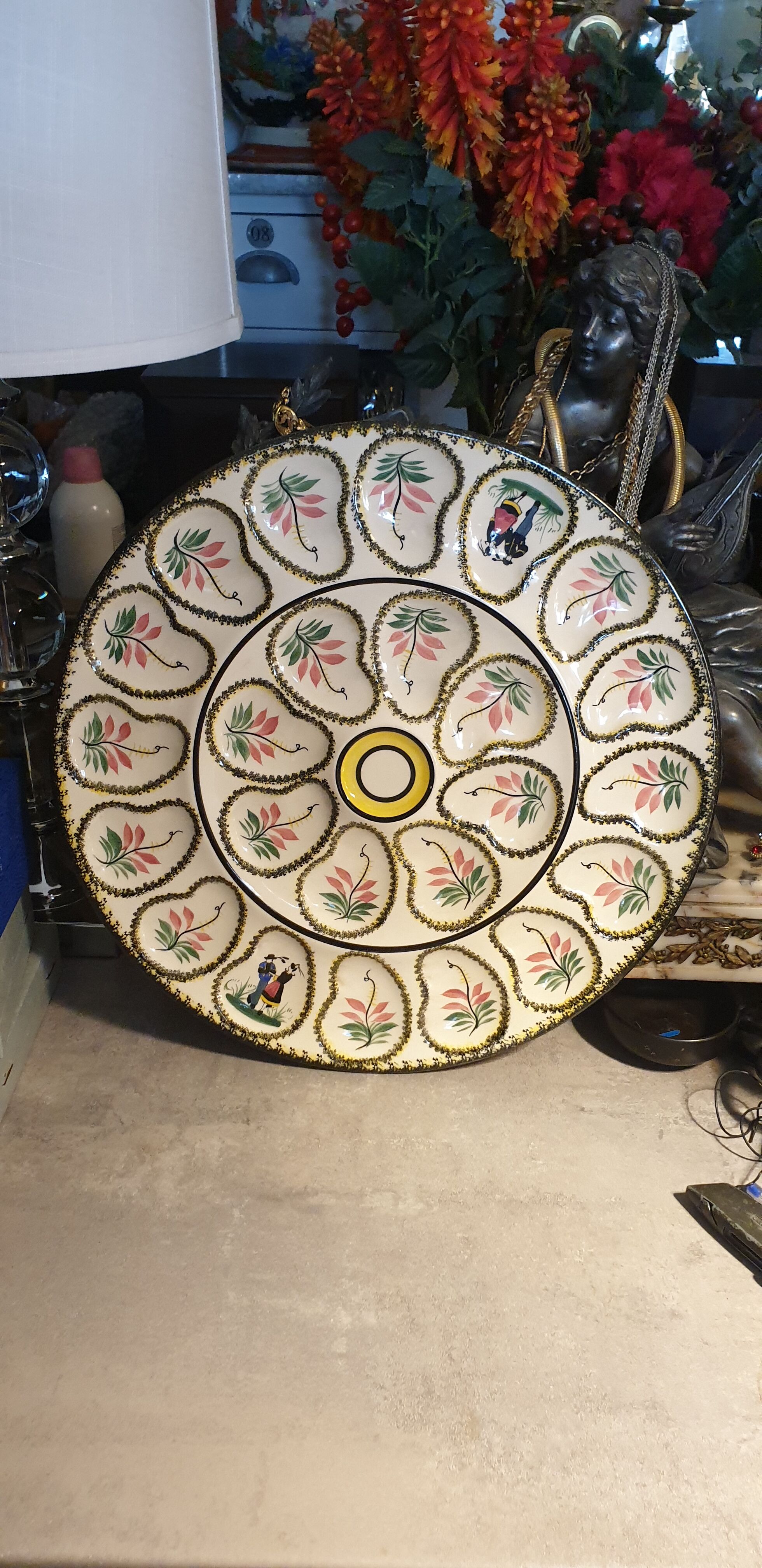 Quimper oyster platter