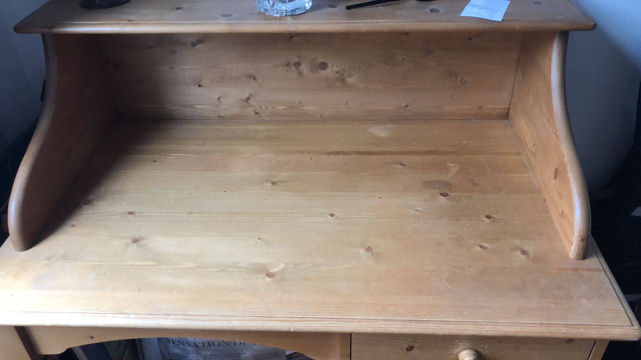 Wooden secretary desk