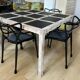 Slate and wood table