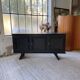 60s brutalist black sideboard