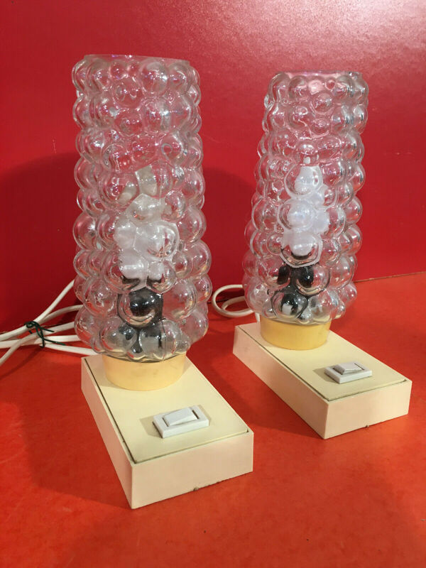 Paire de lampes de chevets Hawill Design 6001 vintage