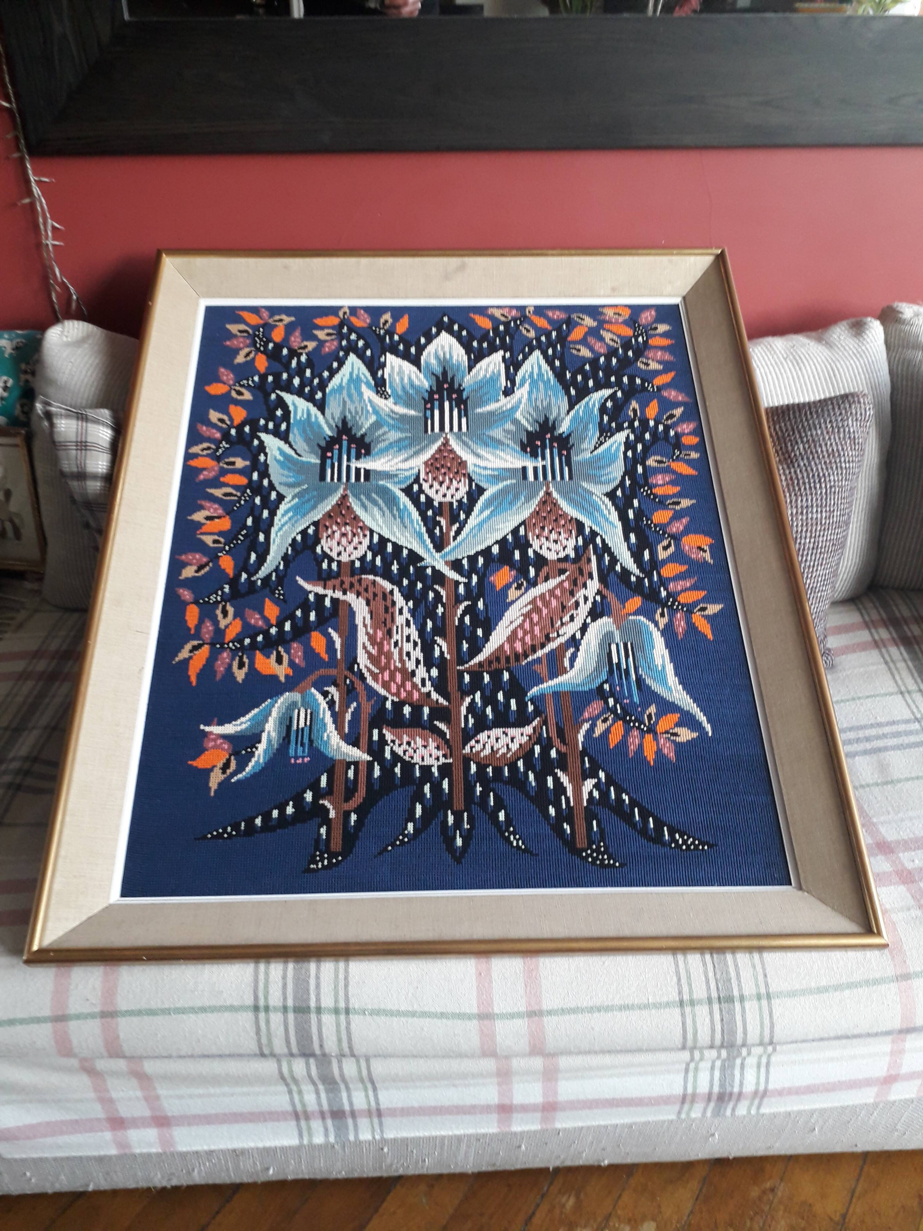 Vintage Framed Wall Tapestry