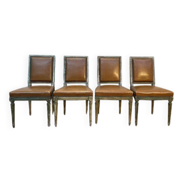 Set of 4 Louis XVI style chairs