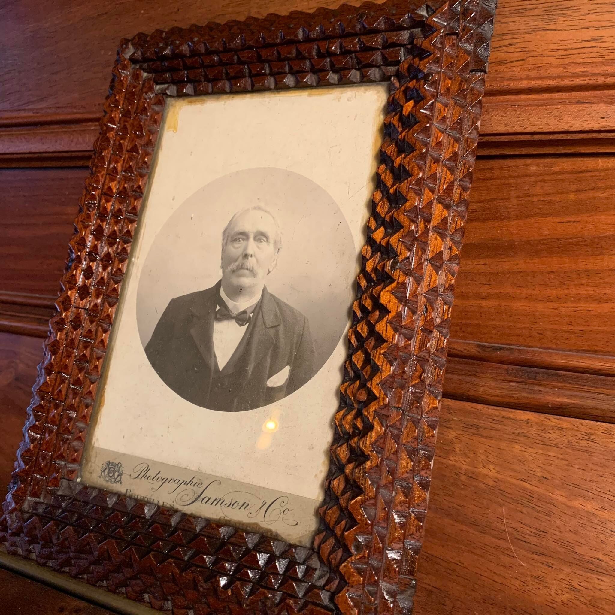 Tramp Art photo frame