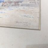 Watercolor of the Nice Market by Claude Spero, 1890s