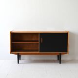 Scandinavian sideboard black accents