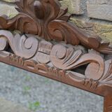 Ancien grand miroir en bois sculpté 62/93