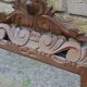 Old large carved wooden mirror 62/93