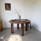 Round table 1950s constructivist walnut