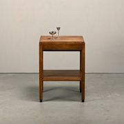 Dutch Modernist Art Deco Amsterdam School side table or bedside table Oak