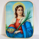 Old luminous painting Saint Lucia 50s